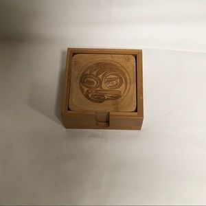 Native Northwest Coast Bamboo Coasters